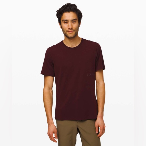 Lululemon Men’s ✨EUC✨5 Year Basic Tee *Lunar New Year 🌒Garnet Red🪩RARE 2020 - Picture 5 of 14